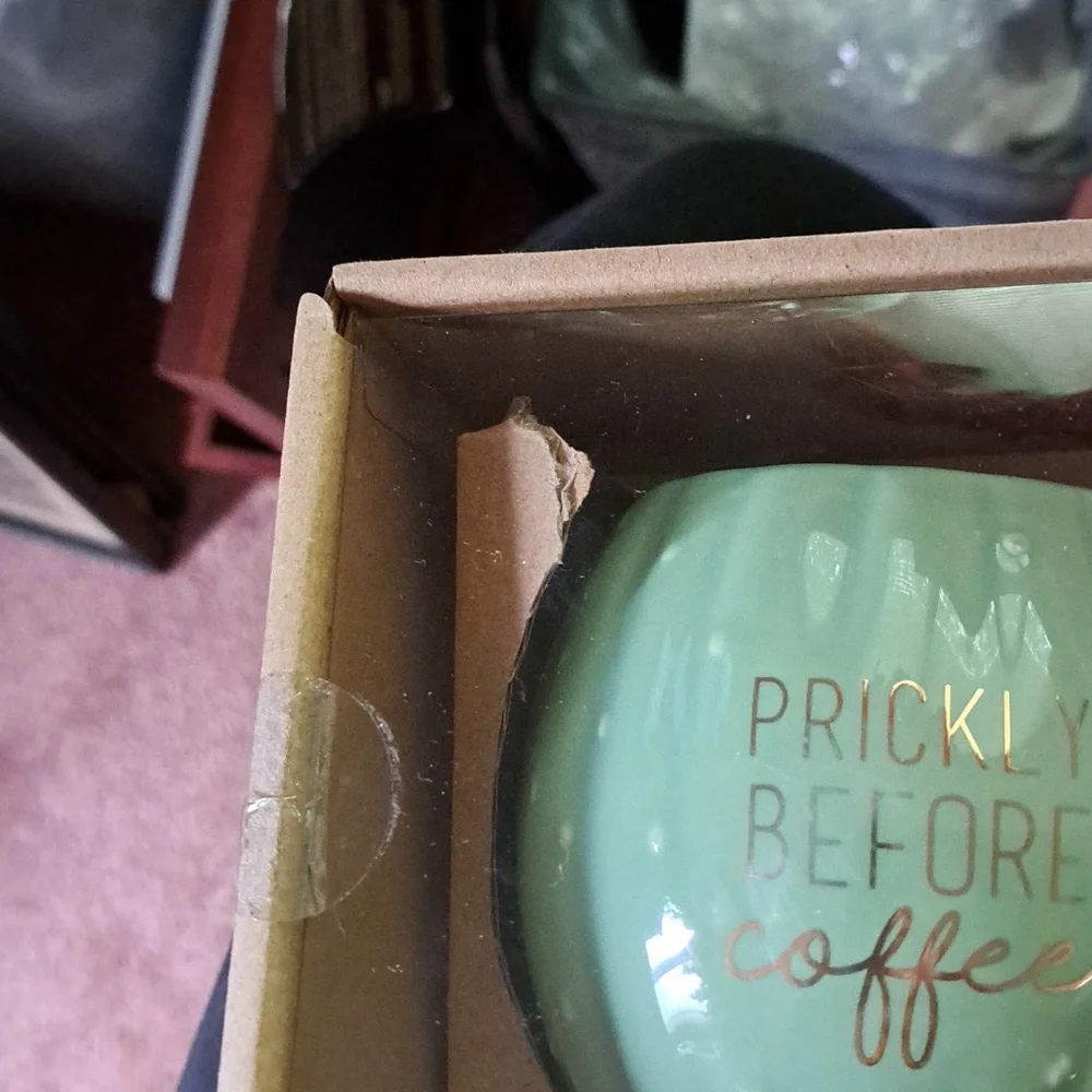 Grasslands Road Coffee Mug with Cactus Design NIB